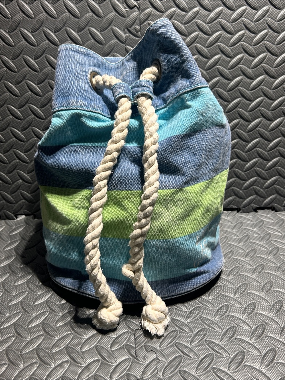 Life Is Good Blue And Green Y2K Dockside Sling Bag